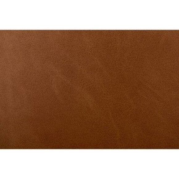 Open Box - WOVENBYRD -  Round Pouf Footrest Ottoman Contemporary Brown - Picture 3 of 5